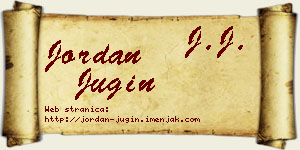 Jordan Jugin vizit kartica